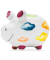 Spardose Schwein (klein) 101726 , "bunte Woken ~Aufdruck|ohne|#~"